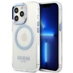 GUESS GUHMP13XHTRMB IPHONE 13 PRO MAX 6,7" NIEBIESKI/BLUE HARD CASE METAL OUTLINE MAGSAFE