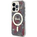 GUESS GUHMP14LHCFWSA IPHONE 14 PRO 6.1" ZIELONY/KHAKI HARDCASE FLOWER MAGSAFE