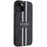 GUESS GUHMP14MP4RPSK IPHONE 14 PLUS / 15 PLUS 6.7" CZARNY/BLACK HARDCASE 4G PRINTED STRIPES MAGSAFE