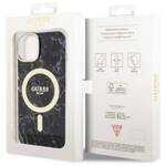 GUESS GUHMP14MPCUMAK IPHONE 14 PLUS / 15 PLUS 6.7" CZARNY/BLACK HARDCASE MARBLE MAGSAFE