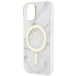 GUESS GUHMP14SPCUMAH IPHONE 14 / 15 / 13 6.1" BIAŁY/WHITE HARDCASE MARBLE MAGSAFE