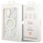 GUESS GUHMP14SPCUMAH IPHONE 14 / 15 / 13 6.1" BIAŁY/WHITE HARDCASE MARBLE MAGSAFE