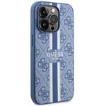 GUESS GUHMP14XP4RPSB IPHONE 14 PRO MAX 6.7" NIEBIESKI/BLUE HARDCASE 4G PRINTED STRIPES MAGSAFE