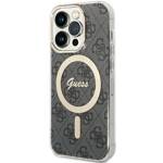 GUESS GUHMP15LH4STK IPHONE 15 PRO 6.1" CZARNY/BLACK HARDCASE IML 4G MAGSAFE