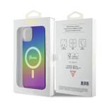 GUESS GUHMP15MHITSK IPHONE 15 PLUS / 14 PLUS 6.7" WIELOKOLOROWY/RAINBOW HARDCASE IML IRIDESCENT MAGSAFE