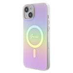 GUESS GUHMP15MHITSP IPHONE 15 PLUS / 14 PLUS 6.7" RÓŻOWY/PINK HARDCASE IML IRIDESCENT MAGSAFE