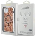 GUESS GUHMP15SHGCUSTGW IPHONE 15 / 14 / 13 6.1" BRĄZOWY/BROWN HARDCASE IML GCUBE MAGSAFE