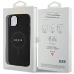 GUESS GUHMP15SPSAHMCK IPHONE 15 / 14 / 13 6.1" CZARNY/BLACK HARDCASE SAFFIANO MAGSAFE