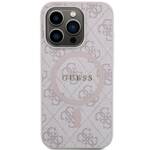 GUESS GUHMP15XG4GFRP IPHONE 15 PRO MAX 6.7" RÓŻOWY/PINK HARDCASE 4G COLLECTION LEATHER METAL LOGO MAGSAFE