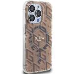 GUESS GUHMP15XHGCUSTGW IPHONE 15 PRO MAX 6.7" BRĄZOWY/BROWN HARDCASE IML GCUBE MAGSAFE