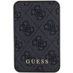 GUESS POWERBANK 15W GUPB5LP4GEGK 5000MAH CZARNY/BLACK 4G LEATHER METAL LOGO