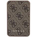 GUESS POWERBANK 15W GUPB5LP4GEGW 5000MAH BRĄZOWY/BROWN 4G LEATHER METAL LOGO