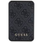 GUESS POWERBANK 18W GUPB10DP4GEGK 10000MAH CZARNY/BLACK 4G LEATHER METAL LOGO