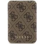 GUESS POWERBANK INDUKCYJNY 15W GUPB5FP4EMGW 5000MAH BRĄZOWY/BROWN 4G LEATHER METAL LOGO MAGSAFE