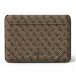 GUESS SLEEVE GUCS14P4TW 14" BRĄZOWY /BROWN 4G UPTOWN TRIANGLE LOGO