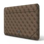 GUESS SLEEVE GUCS14P4TW 14" BRĄZOWY /BROWN 4G UPTOWN TRIANGLE LOGO