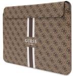 GUESS SLEEVE GUCS16P4RPSW 16" BRĄZOWY/ BROWN 4G PRINTED STRIPES