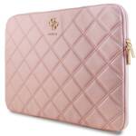 GUESS SLEEVE GUCS16ZPSQSSGP 16" RÓŻOWY/PINK QUILTED 4G