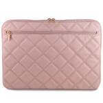 GUESS SLEEVE GUCS16ZPSQSSGP 16" RÓŻOWY/PINK QUILTED 4G