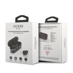 GUESS SŁUCHAWKI BLUETOOTH GUTWST31EK TWS + STACJA DOKUJĄCA CZARNY/BLACK