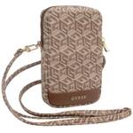 GUESS TOREBKA GUWBZPGCSPGW BRĄZOWY/BROWN ZIP GCUBE BOTTOM STRIPE