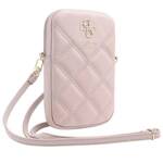 GUESS TOREBKA GUWBZPSQSSGP RÓŻOWY/PINK ZIP QUILTED 4G