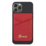 GUESS WALLET CARD SLOT GUWMSSASLRE MAGSAFE SAFFIANO CZERWONY/RED