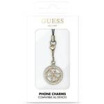 GUESS ZAWIESZKA GUCPM4DRD PHONE STRAP 4G RHINESTONE CHARM