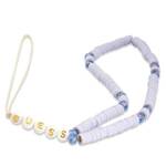 GUESS ZAWIESZKA GUSTPEARU PHONE STRAP LILAK/LILAC HEISHI BEADS