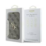 Guess GUBKP16M4GMGBR iPhone 16 Plus 6.7" brązowy/brown book 4G Metal Logo