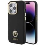 Guess GUHCP15XM4DGPK iPhone 15 Pro Max 6.7" czarny/black hardcase Silicone Logo Strass 4G