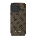 Guess GUHCP16LG4GFBR iPhone 16 Pro brązowy/brown HC PU 4G Classic