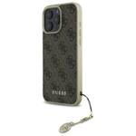 Guess GUHCP16LGF4GBR iPhone 16 Pro 6.3"   brązowy/brown hardcase 4G Charms Collection