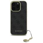 Guess GUHCP16LGF4GGR iPhone 16 Pro 6.3"   czarny/black hardcase 4G Charms Collection