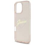 Guess GUHCP16LHCHGSPP iPhone 16 Pro 6.3" różowy/pink hardcase IML Heart