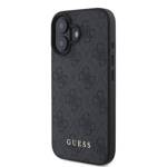 Guess GUHCP16SG4GFGR iPhone 16 czarny/black HC PU 4G Classic