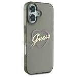 Guess GUHCP16SHCHGSPK iPhone 16 6.1" czarny/black hardcase IML Heart