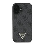 Guess GUHCP16SP4TDSCPK iPhone 16 6.1" czarny/black hardcase Leather Metal Logo Strass Crossbody