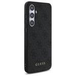 Guess GUHCS24FEG4GFGR S24 FE S721         szary/grey hardcase 4G Metal Gold Logo