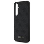 Guess GUHCS24FEG4GFGR S24 FE S721         szary/grey hardcase 4G Metal Gold Logo