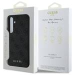 Guess GUHCS24FEG4GFGR S24 FE S721         szary/grey hardcase 4G Metal Gold Logo