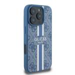 Guess GUHMP16LP4RPSB iPhone 16 Pro 6.3" niebieski/blue hardcase 4G Printed Stripes MagSafe