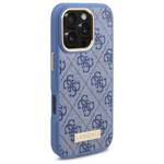 Guess GUHMP16LU4GPRB iPhone 16 Pro 6.3" niebieski/blue hardcase 4G Logo Plate MagSafe