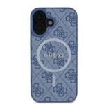 Guess GUHMP16MG4GFRB iPhone 16 Plus 6.7" niebieski/blue hardcase 4G Ring Classic Logo MagSafe