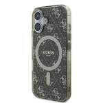 Guess GUHMP16MH4DTEW iPhone 16 Plus 6.7" brązowy/brown hardcase IML 4G Background MagSafe