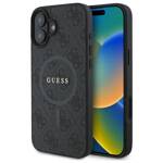 Guess GUHMP16SG4GFRK iPhone 16 6,1" czarny/black MagSafe PU 4G Ring Classic Logo