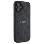 Guess GUHMP16SG4GFRK iPhone 16 6,1" czarny/black MagSafe PU 4G Ring Classic Logo