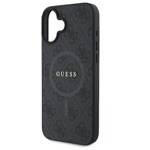 Guess GUHMP16SG4GFRK iPhone 16 6,1" czarny/black MagSafe PU 4G Ring Classic Logo