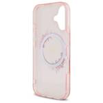 Guess GUHMP16SHFWFCP iPhone 16 6.1" różowy/pink hardcase IML Flowers Wreath MagSafe