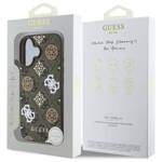 Guess GUHMP16SP4RPSW iPhone 16 brązowy/brown MagSafe 4G Printed Stripes